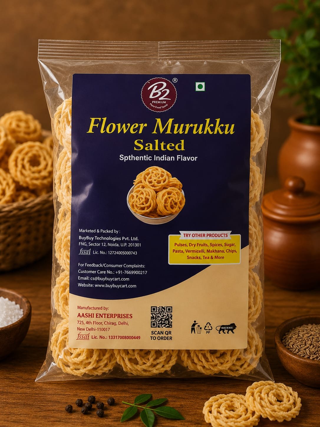 Flower Murukku Salted